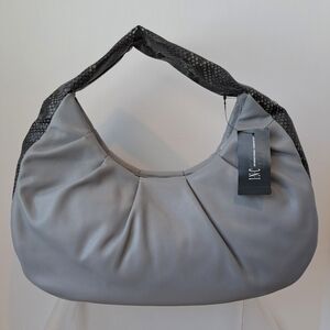 NWT INC International Concepts KJ Shoulder Bag (Grey/Snakeskin)